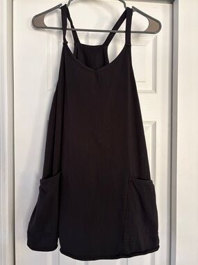 Black Tank Dress with Side Pockets